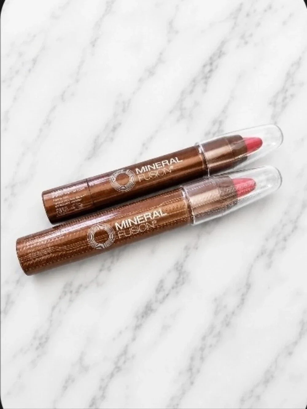 2 x Mineral Fusion FLICKER Sheer Moisture Lip Tint .1 oz each NEW & SEALED!
